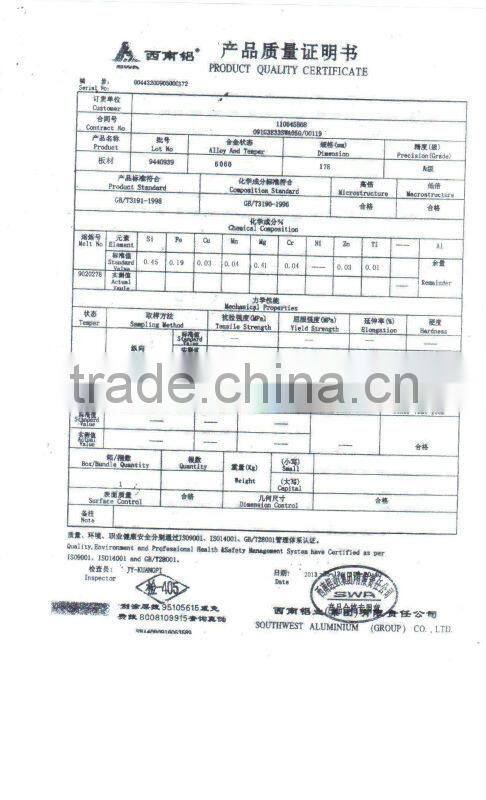 3003 aluminum rod/extruded aluminum alloy bars