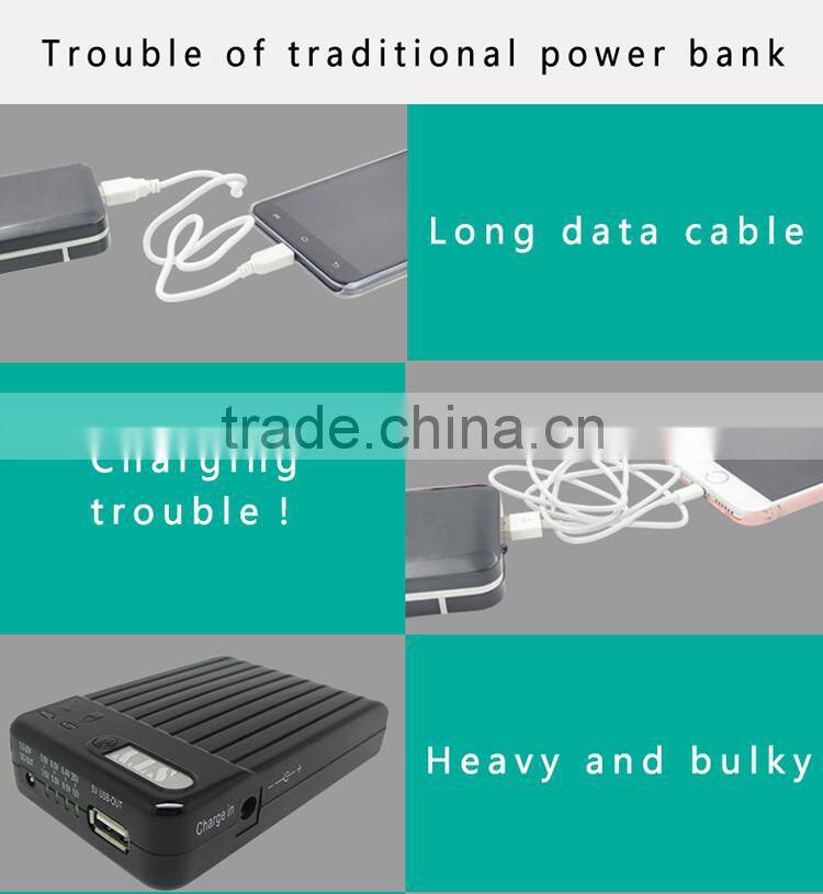 2015 the best portable high capacity power bank with shining package