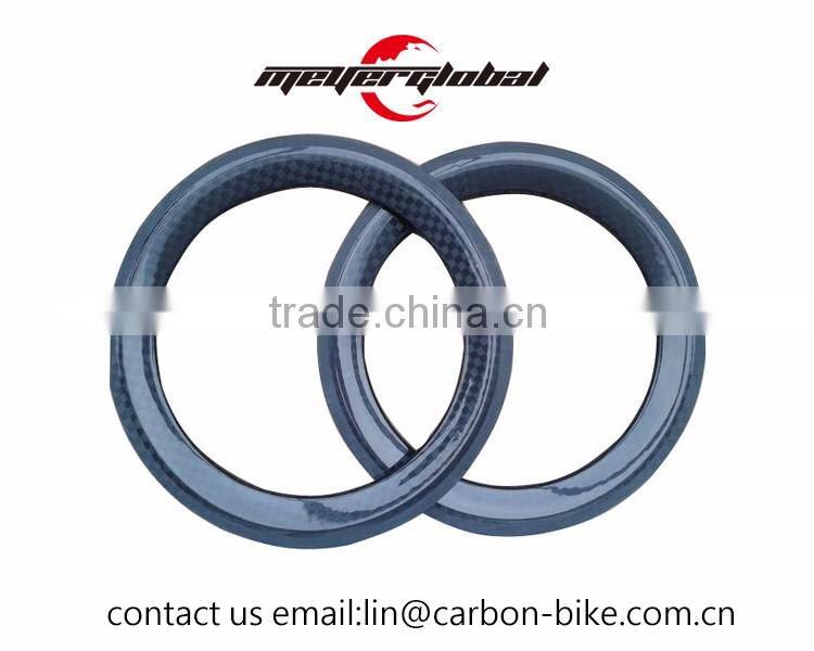 MeyerGlobal 20'' 50mm bike rim 451 BMX carbon bike clincher rim 12k glassy