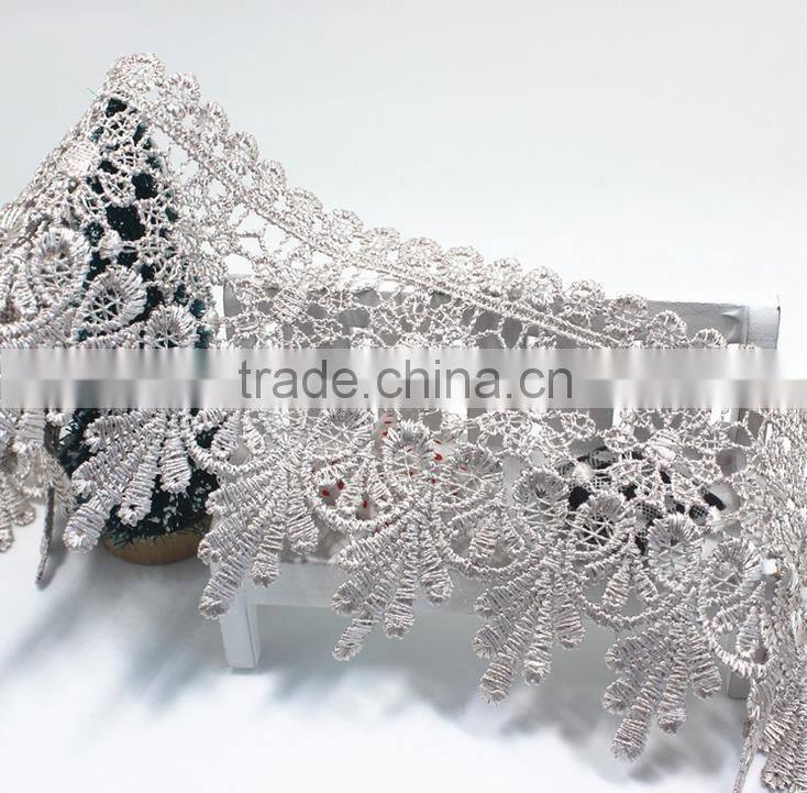 8.5CM Crochet Cotton Flower Lace Trim For Garment Accessories