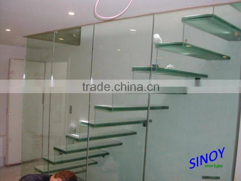 3-22mm Clear /Tinted Flat or Curved Tempered Glass, Toughened Safety Glass for Architecture Applications