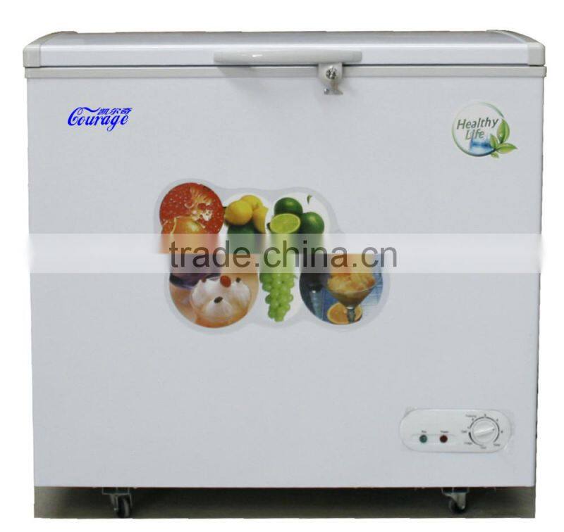 Courage BD-158 Top Open Door Chest Freezer with Key