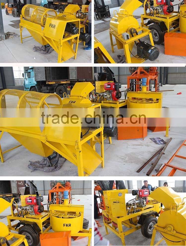 2016 WANTE RBAND WT1-20M Hydroform block machine line soil crusher soil screen