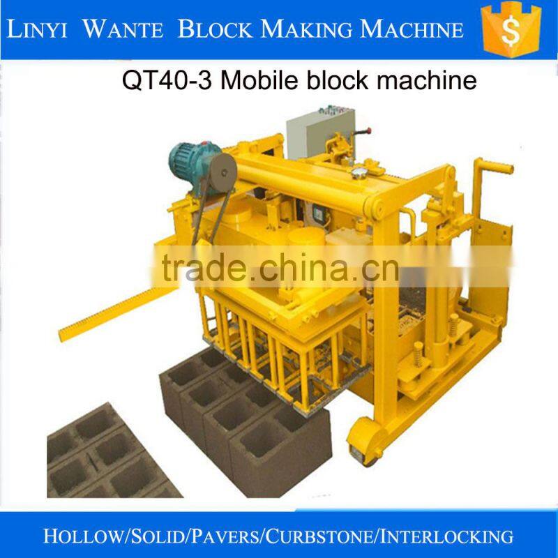 QT40-3 Egg laying brick machinery for small business