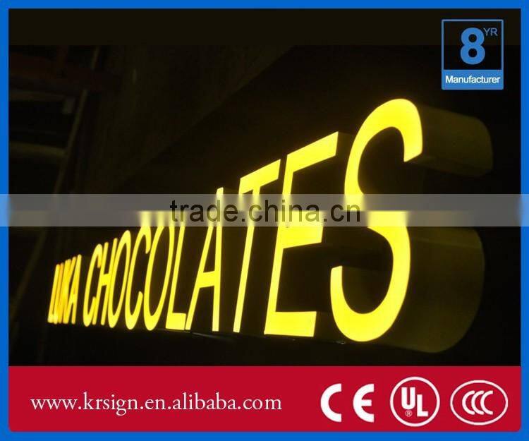 Customize Shape and led channel letter sign box for advertising