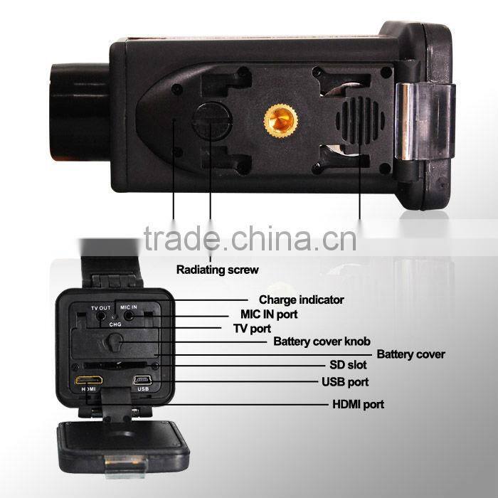 waterproof 20 Meters sport camera 1.5 inch TFT Screen high resolution car dvr camera