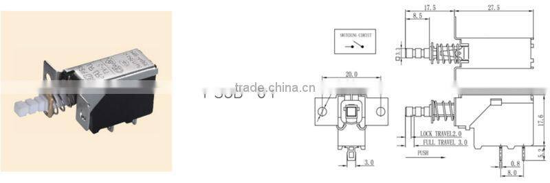 Power push button switch