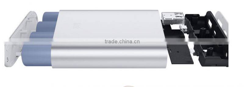Hot selling XiaoMi 10400mAh capacity 18650 battery mini power bank for promotional gifts