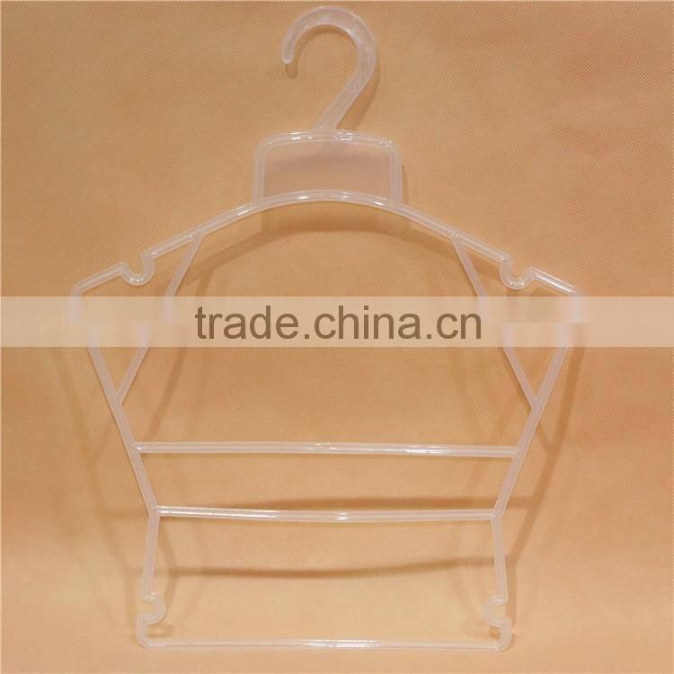Colorful plastic kids suit hanger with low price