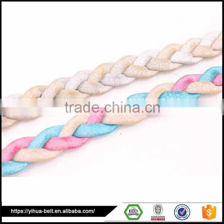 Chinese imports wholesale braided belt lady for girl