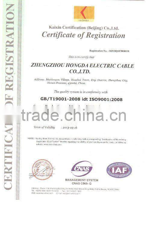 Factory Direct Sale High Quality Rubber Power Cable