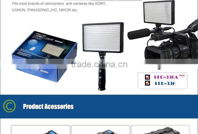 LED-336A High Powered LED Video Light for Nikon Camcorders DV 3500/6000K 20w
