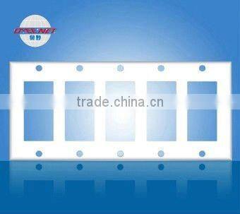 5Gang Decorative GFCI Wall Switch Plate Faceplate