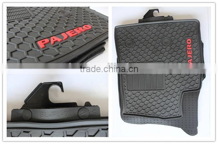 Deep Dish Custom Fit PVC Rubber Car Floor Mats For MITSUBISHI PAJERO