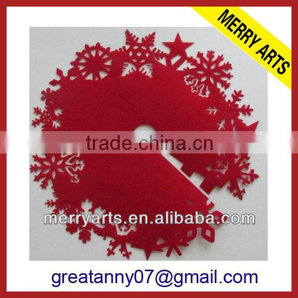 china manufacturer new blue snowman christmas embroidery tree skirt wholesale