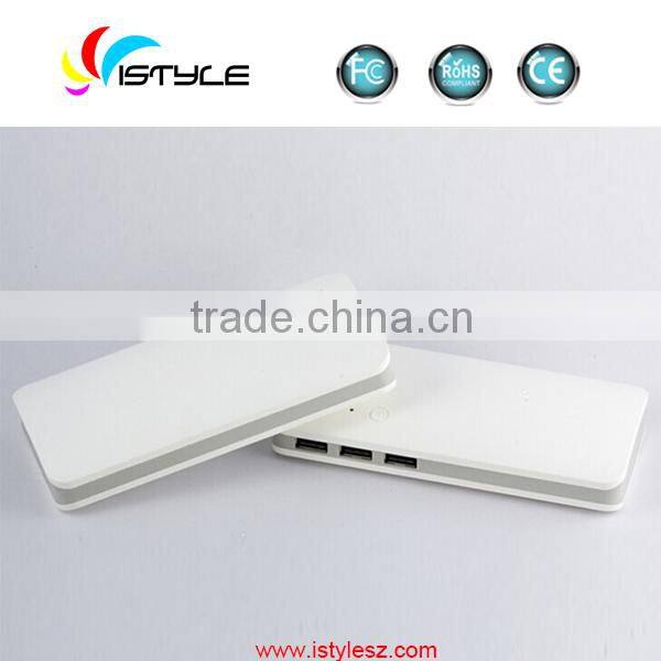 3 usb rechargeable power bank charger 10000mah