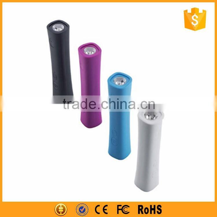 Multifunctional wireless selfie stick power bank 2200mah with LED torch