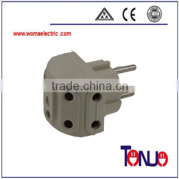 5 way 2 pin 15A plug adapter power supply