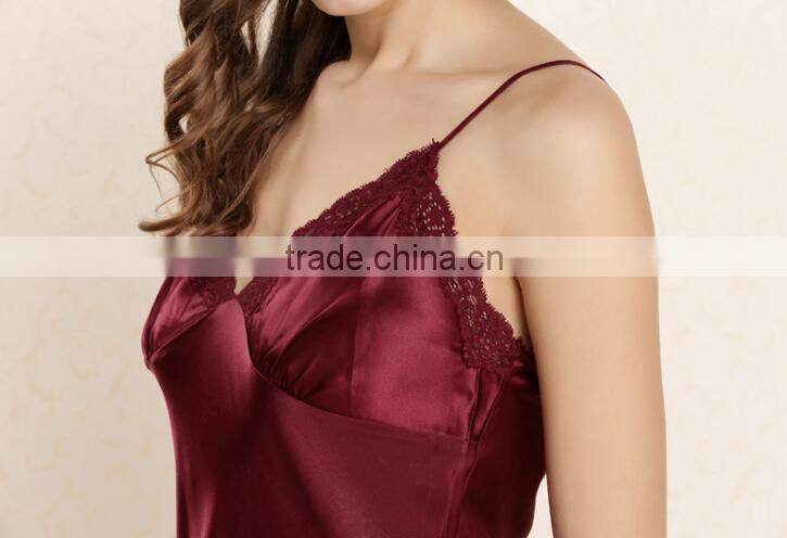 Luxury design100% silk pajama for women