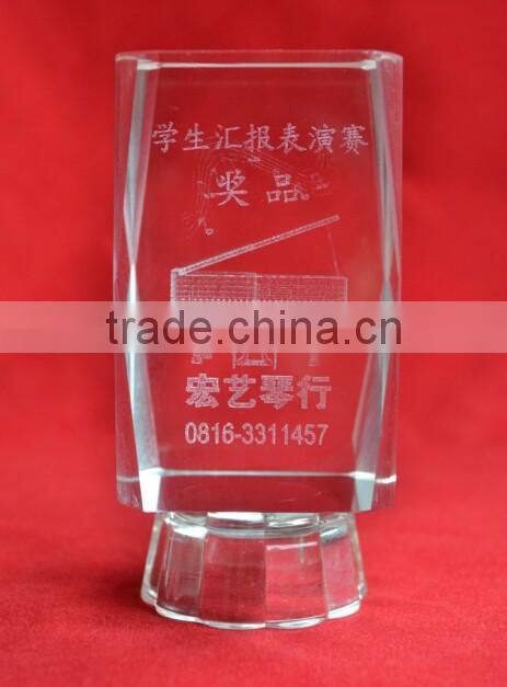 Trumpet3d crystal laser engraving gifts
