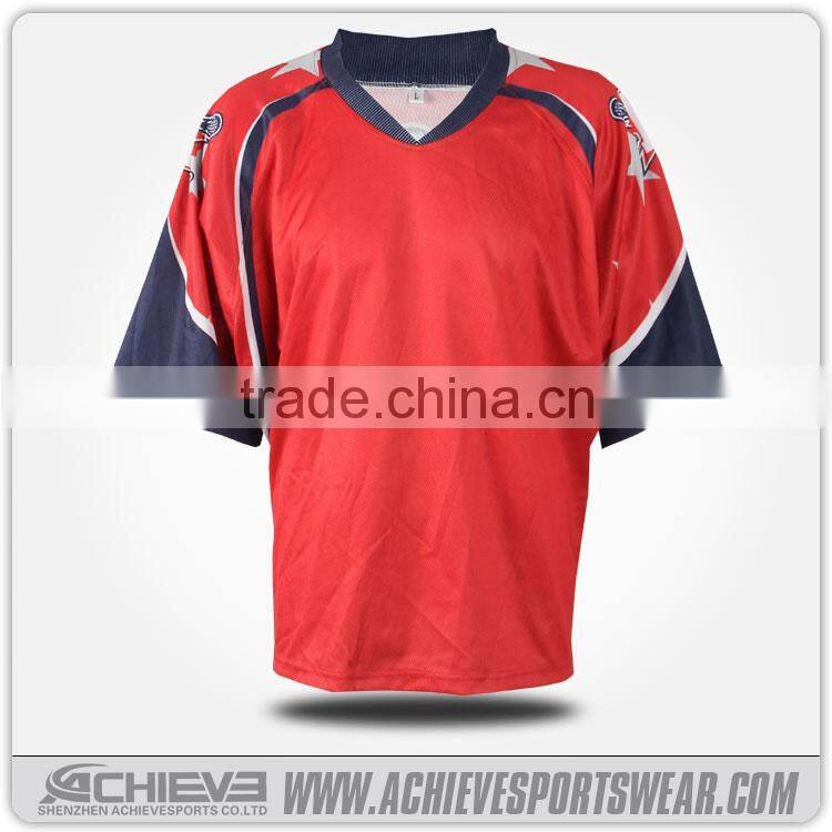 custom sublimation lacrosse shooting shirt&dye sublimation lacrosse jersey&sublimation lacrosse reversible jerseys