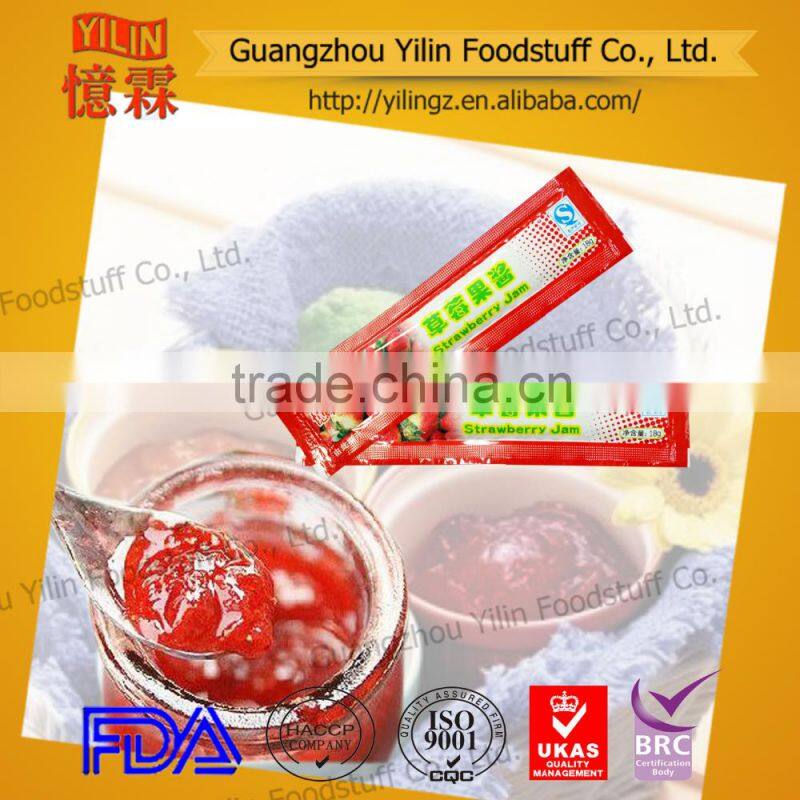 10g small sachet natural Strawberry Jam for European market