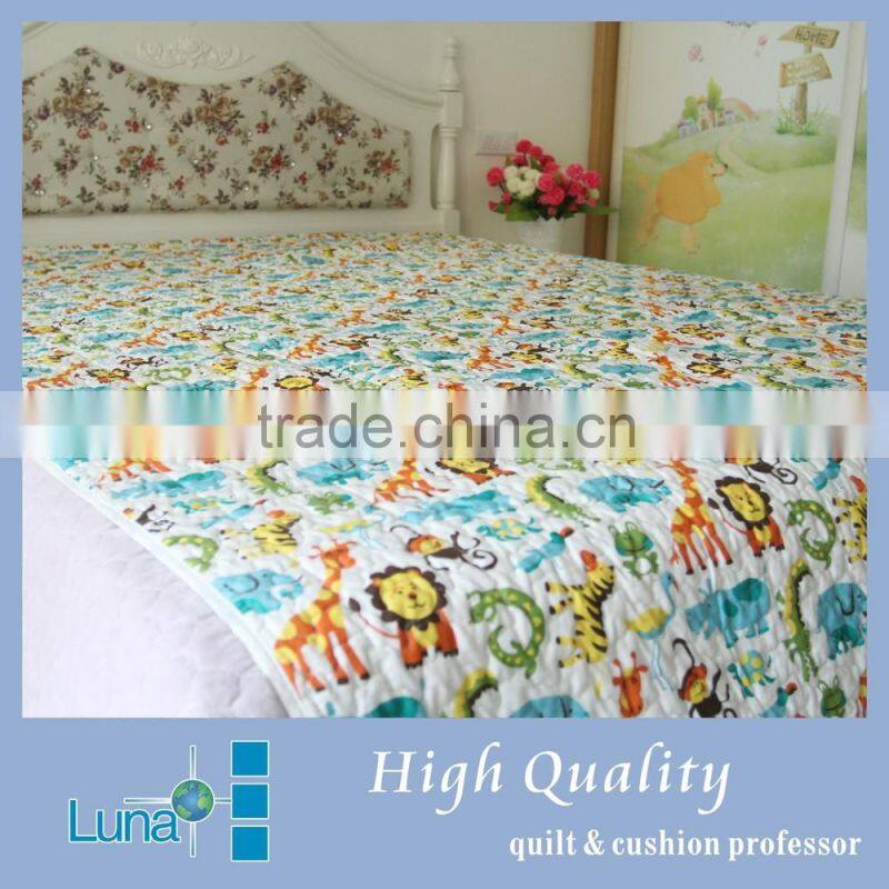 100% cotton cat single bed comforter set