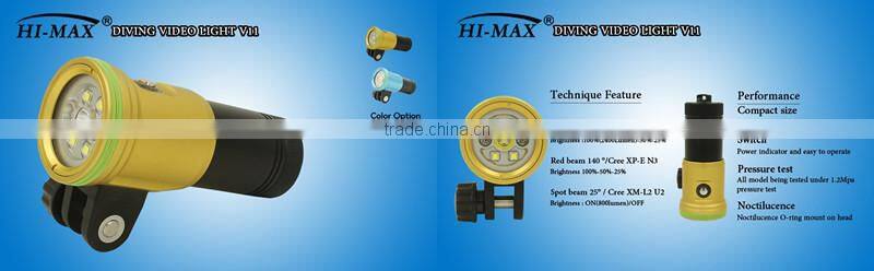 Most Powerful Scuba Led Wide Angle Diving Torch Underwater Video Light