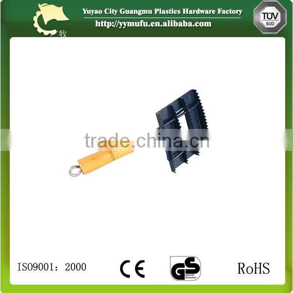 Original square brush and wooden handle pet comb for long handle brush