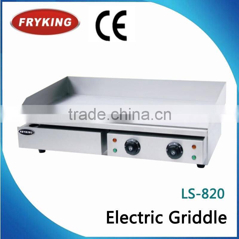 Stainless Steel & Cast Iron Electric Griddle