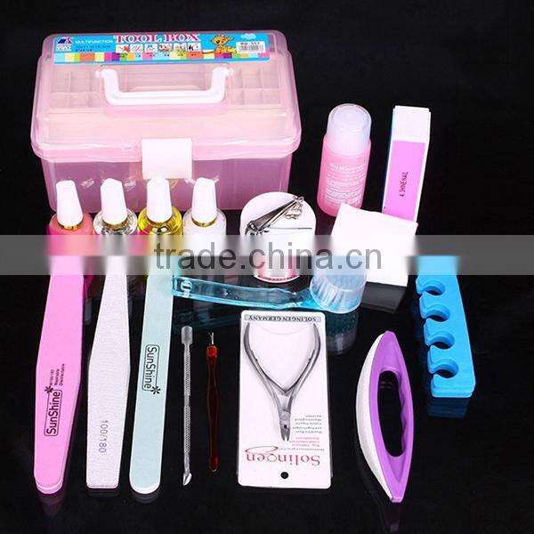 2015 new 19pcs cheap nail Manicure Set