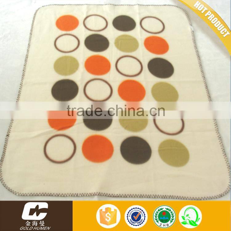 Printed DTY Baby Swaddle Bath Blanket Fleece Blanket Baby Bedding