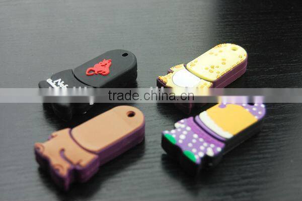 2013 the best-selling mini-figures design silicone USB cover