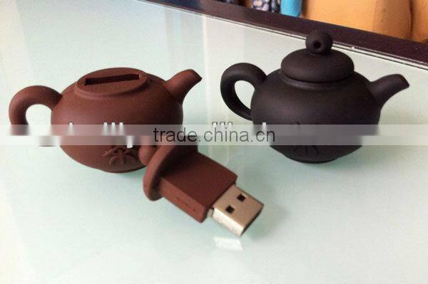 Chinese Style Classical Silicone Teapot Shaped USB Cover