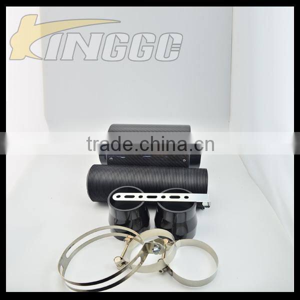 Hot Product Universal Real Black Carbon Fiber Expandable Car Air Intake Kit
