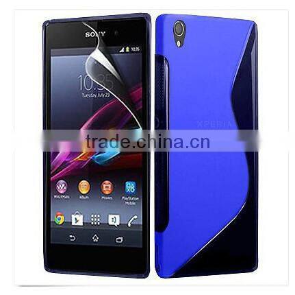 S Line Matte Soft TPU Case For LG Sony Xperia Z1/Z1 mini+Screen film