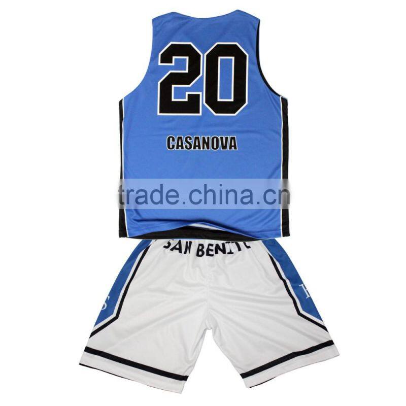 reversible basketball uniforms , white and blue cheap basketball uniform