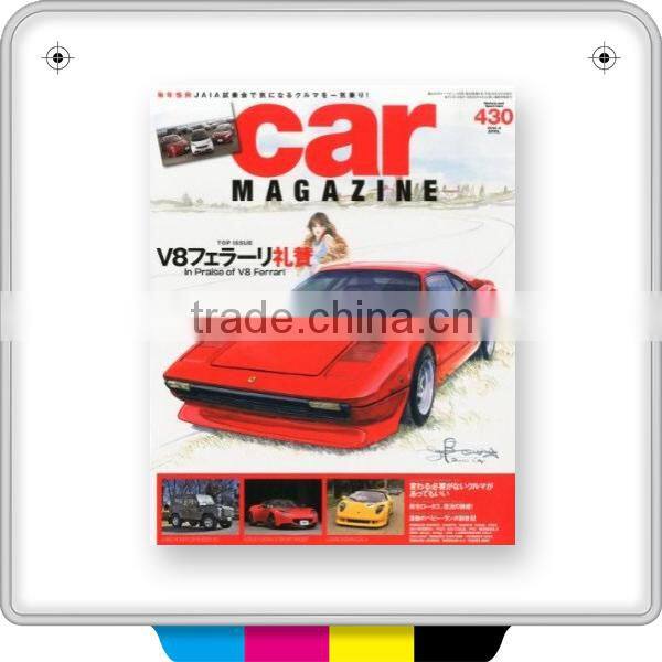 Full printing service for magazine for cars