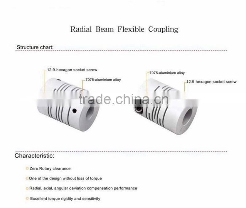 FOXSLIDE 10mm x 10mm Aluminium Clamp Type CNC Beam Coupling Wholesale