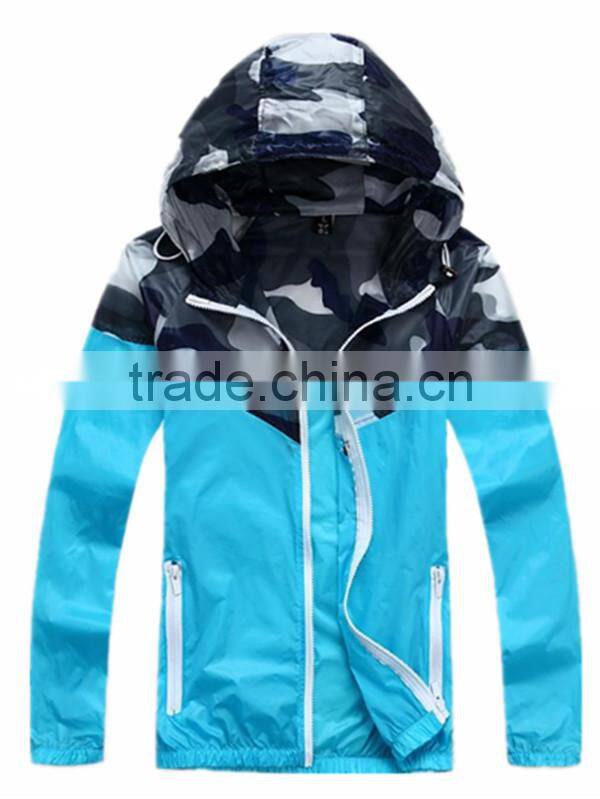 Active Design Sports Hooded Rain Jacket Men