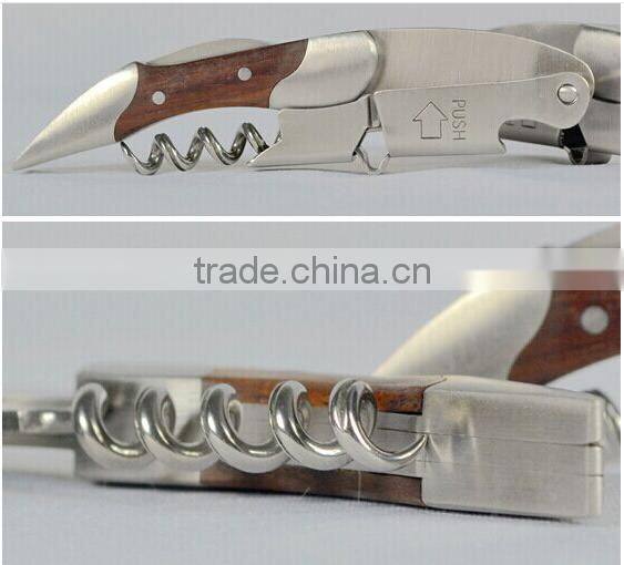 good quality multifunctional metal bulk wine bottle opener corkscrew kit made in china