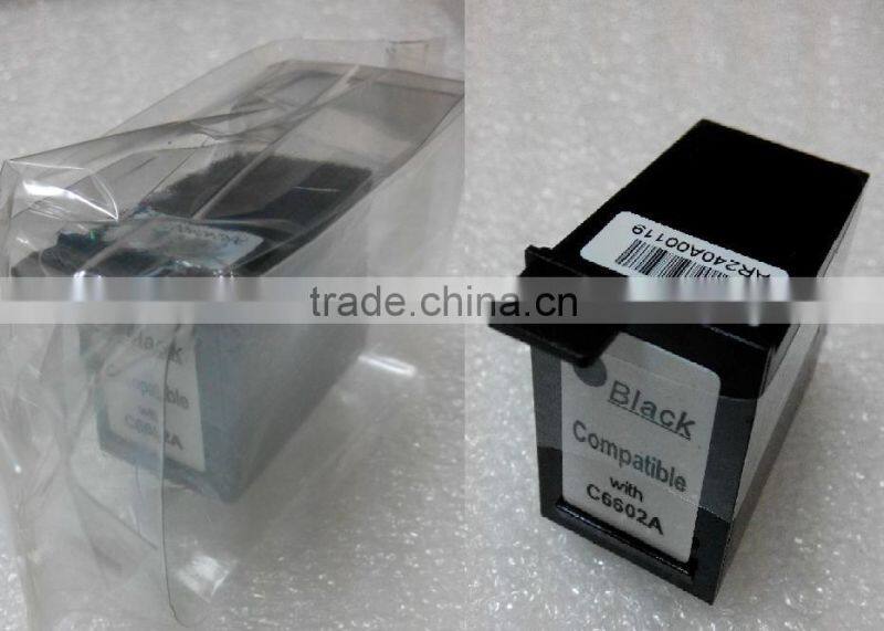 new black ink cartridge for HP C6602A