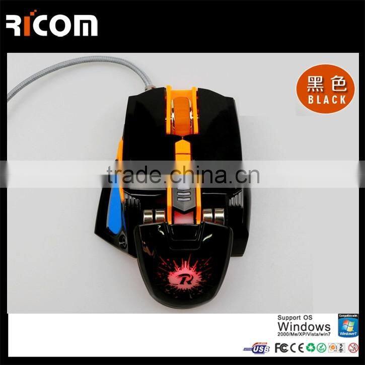 cheap usb wired mechanical optical mouse,Customization Gaming Mouse With Breathing Light,Giveaway Gaming Mouse--GM6113--Ricom