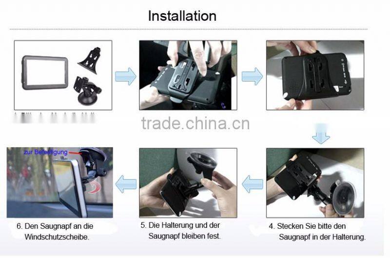 High quality with 128M,4GB, AVIN,Bluetooth,FM Transmitter 5 inch gps navigation