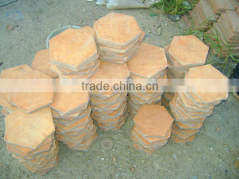 Hexagon terracotta tiles,octagon terracotta tiles