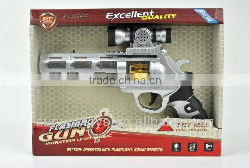 Plastic B/O Gun toys,Battery Operated Space Gun toys,electric space toy gun with flashing light and IC sound for children