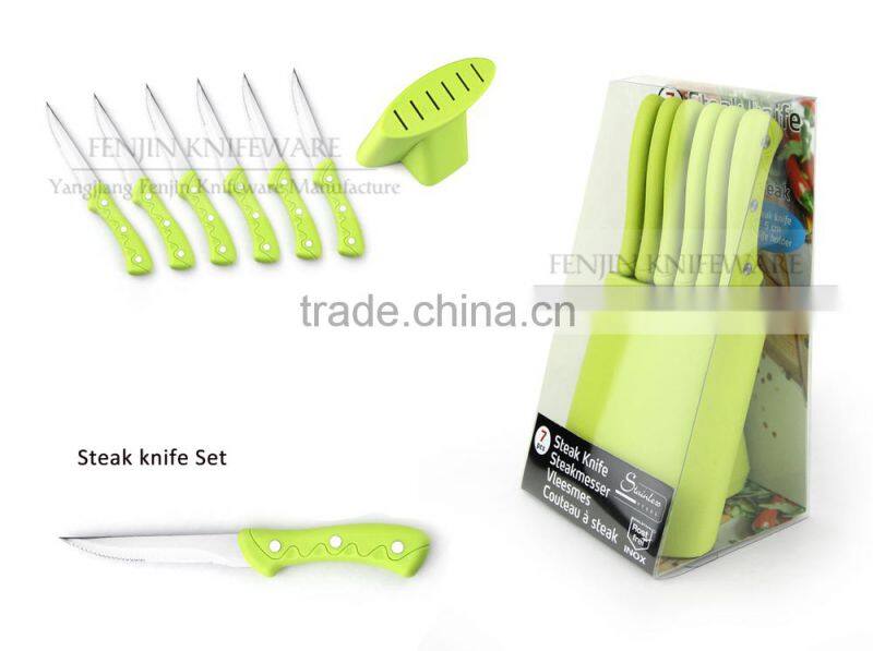 4PCS Clam Shell Package POM Serrated Steak Knife Set