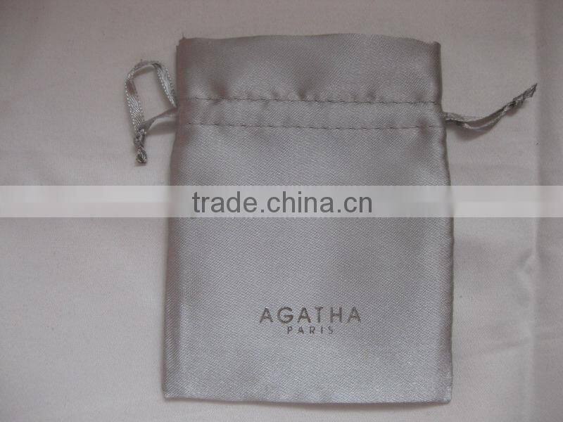 small satin jewelry drawstring pouch bags
