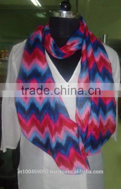 polyester printed snood scarf.