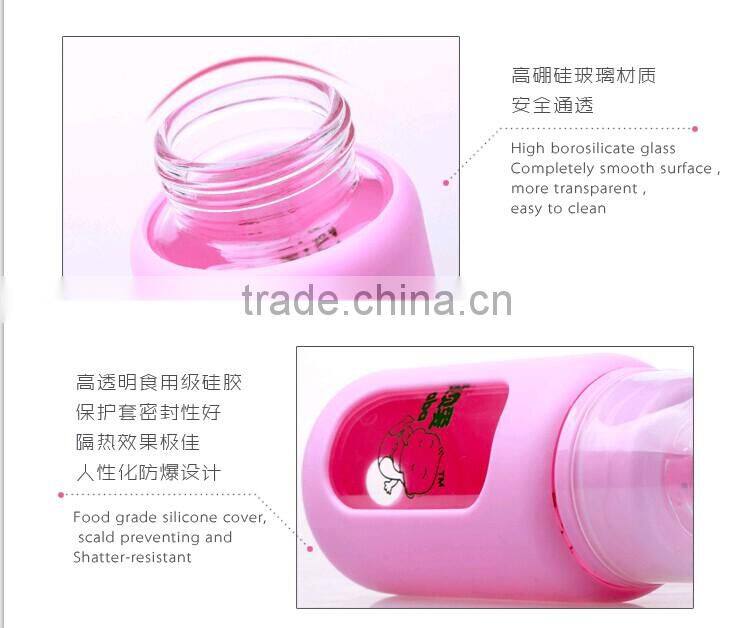 Clean and Safety Baby milk Bottle/Glass Feeding Bottle